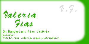 valeria fias business card